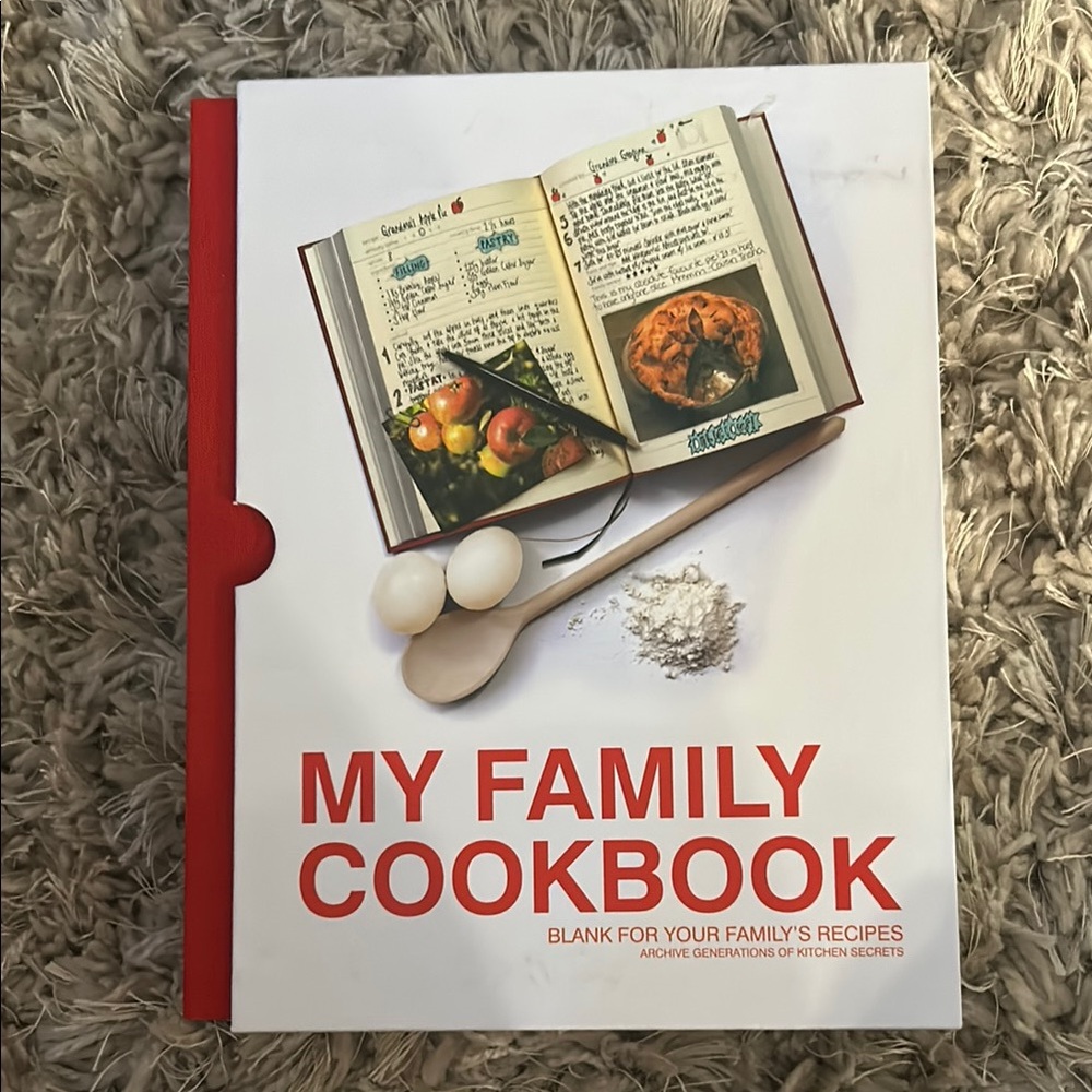 My Family Cookbook - Red and White Recipe Book by suckUK